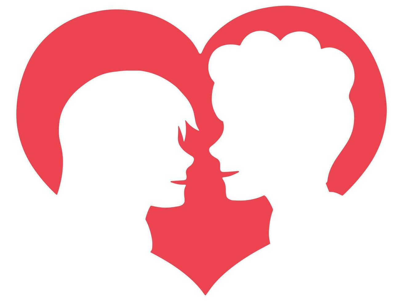 Romantic Couple Valentine Day Decoration vector