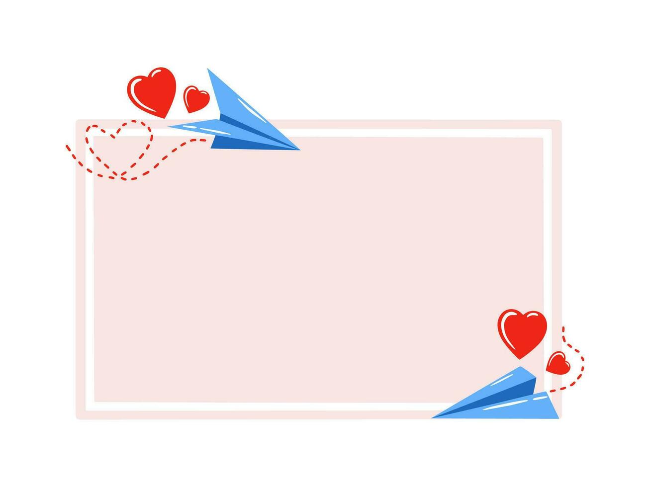 Frame Heart Background Valentines Day vector