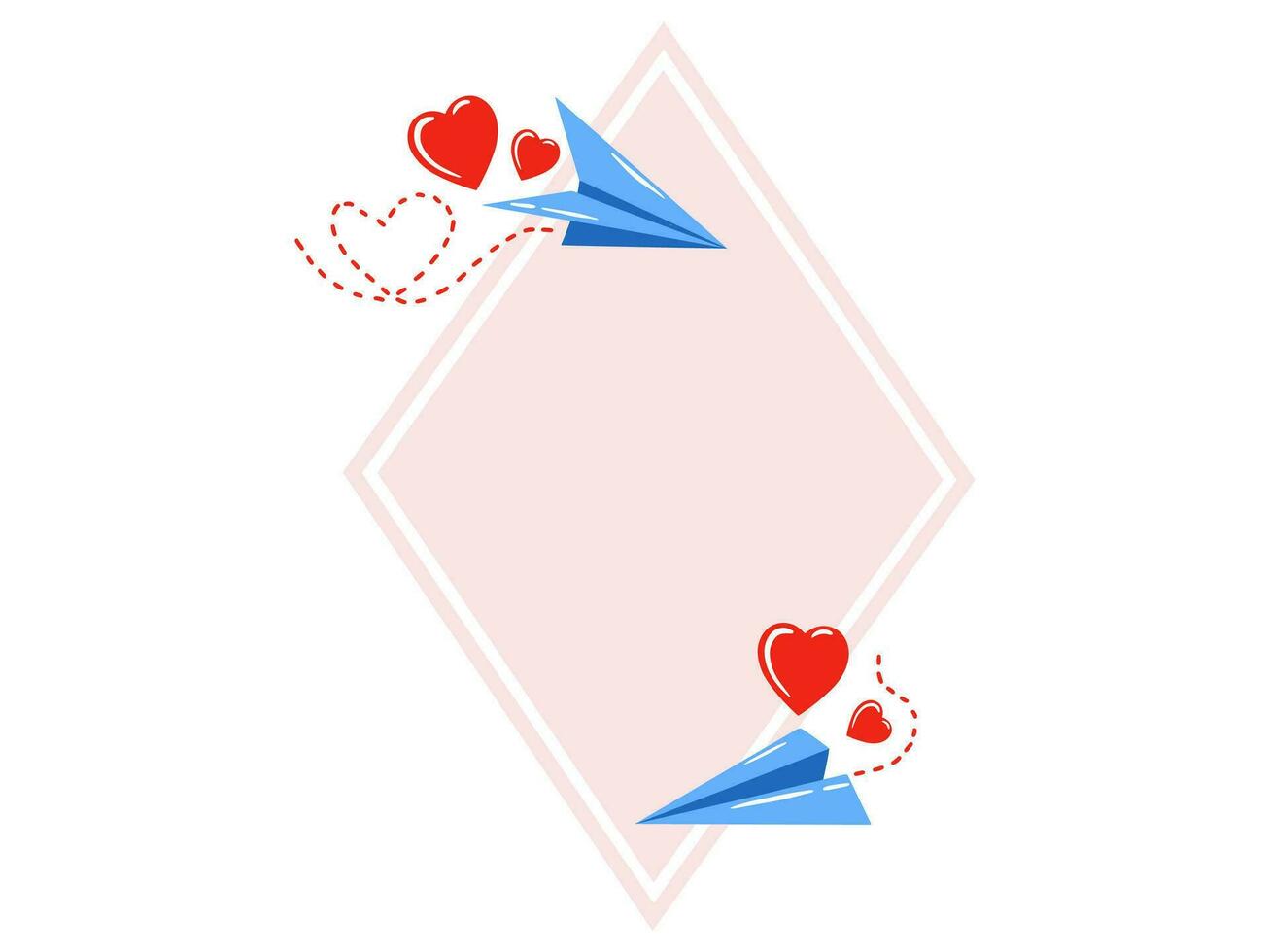 Valentines Day Heart Background Illustration vector