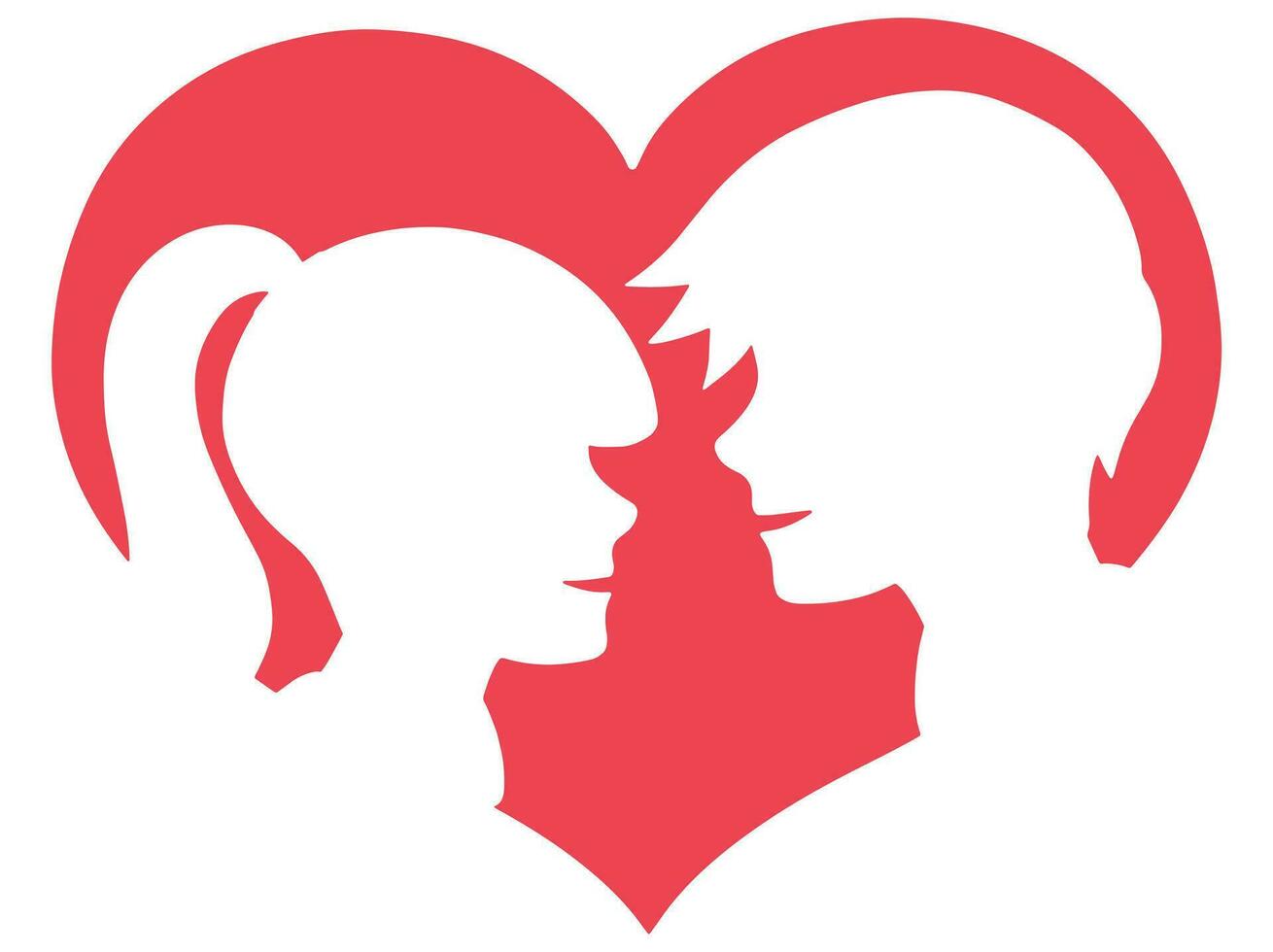 Romantic Couple Valentine Day Decoration vector