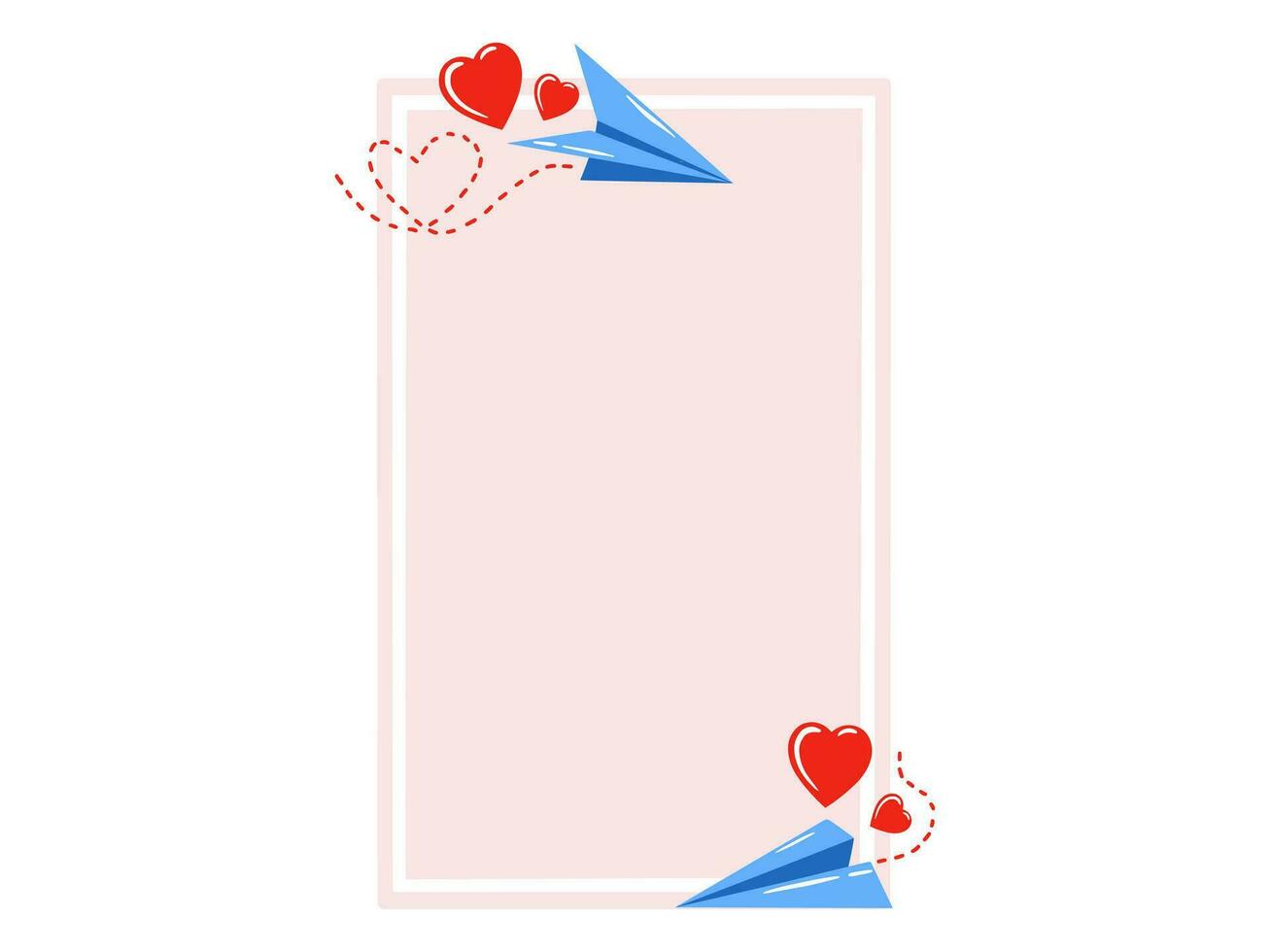 Valentines Day Heart Background Illustration vector