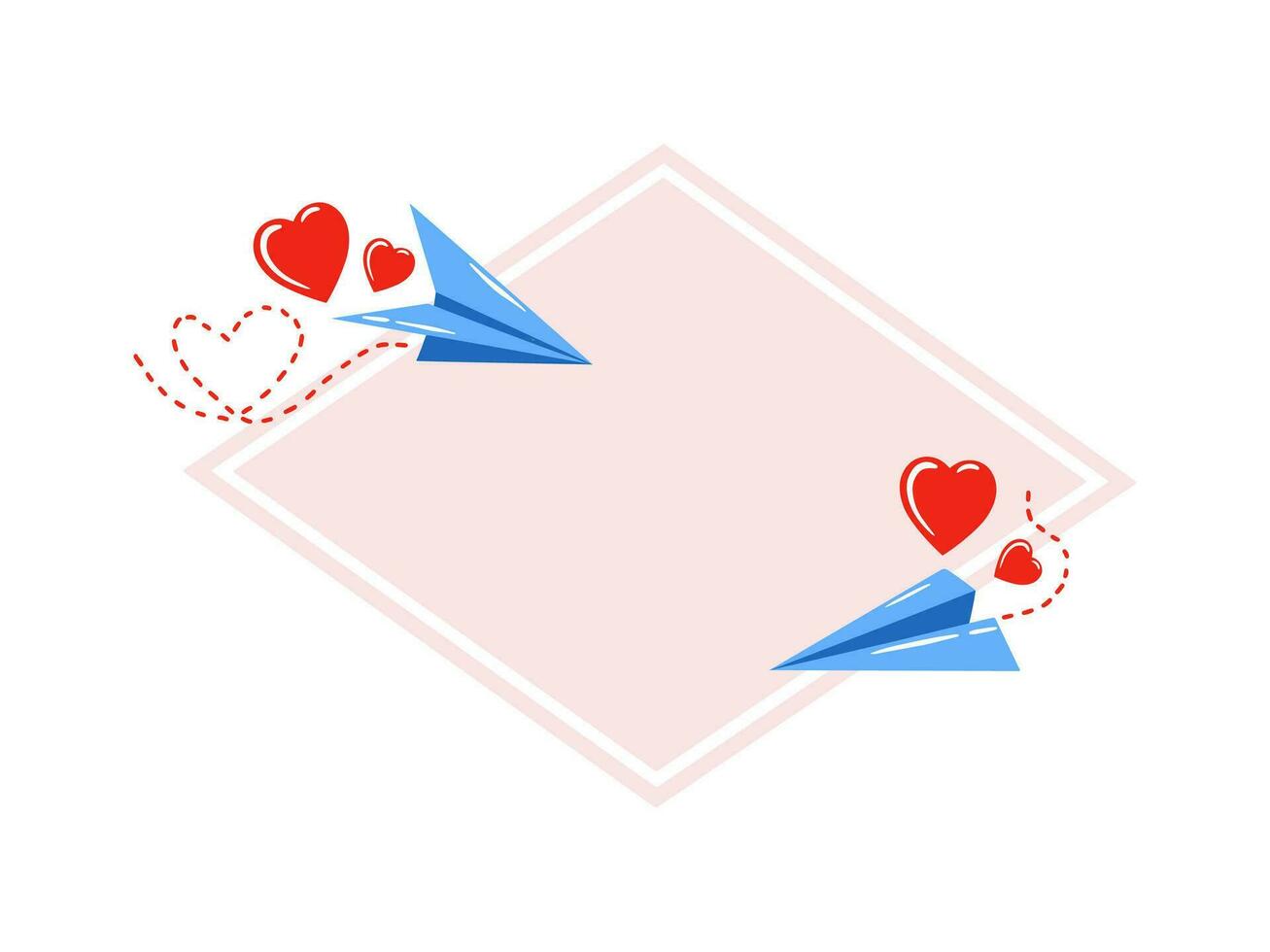 Valentines Day Heart Background Illustration vector