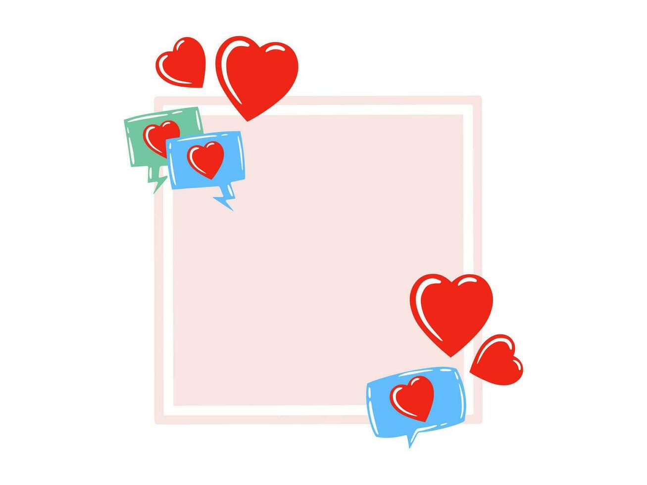 Frame Background Valentines Day Illustration vector