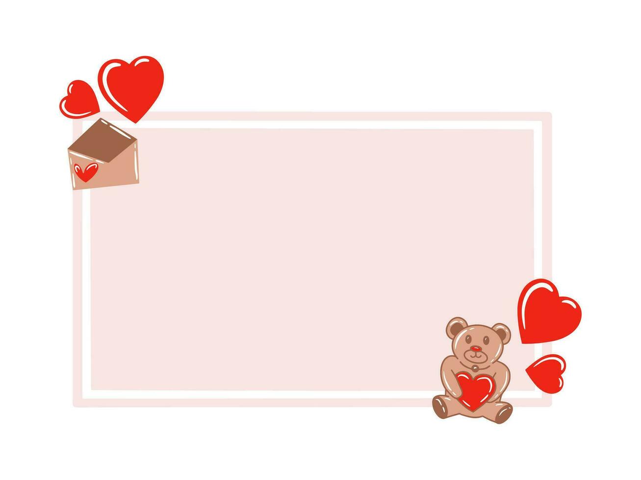 Frame Background Valentines Day Illustration vector