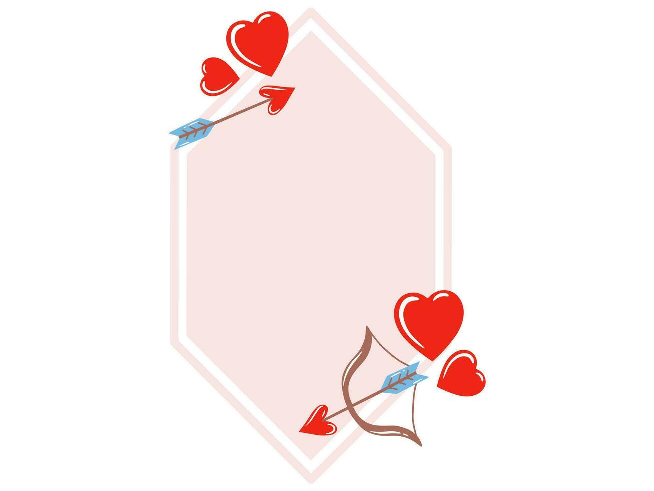 Ornament Frame Background Valentines Day vector