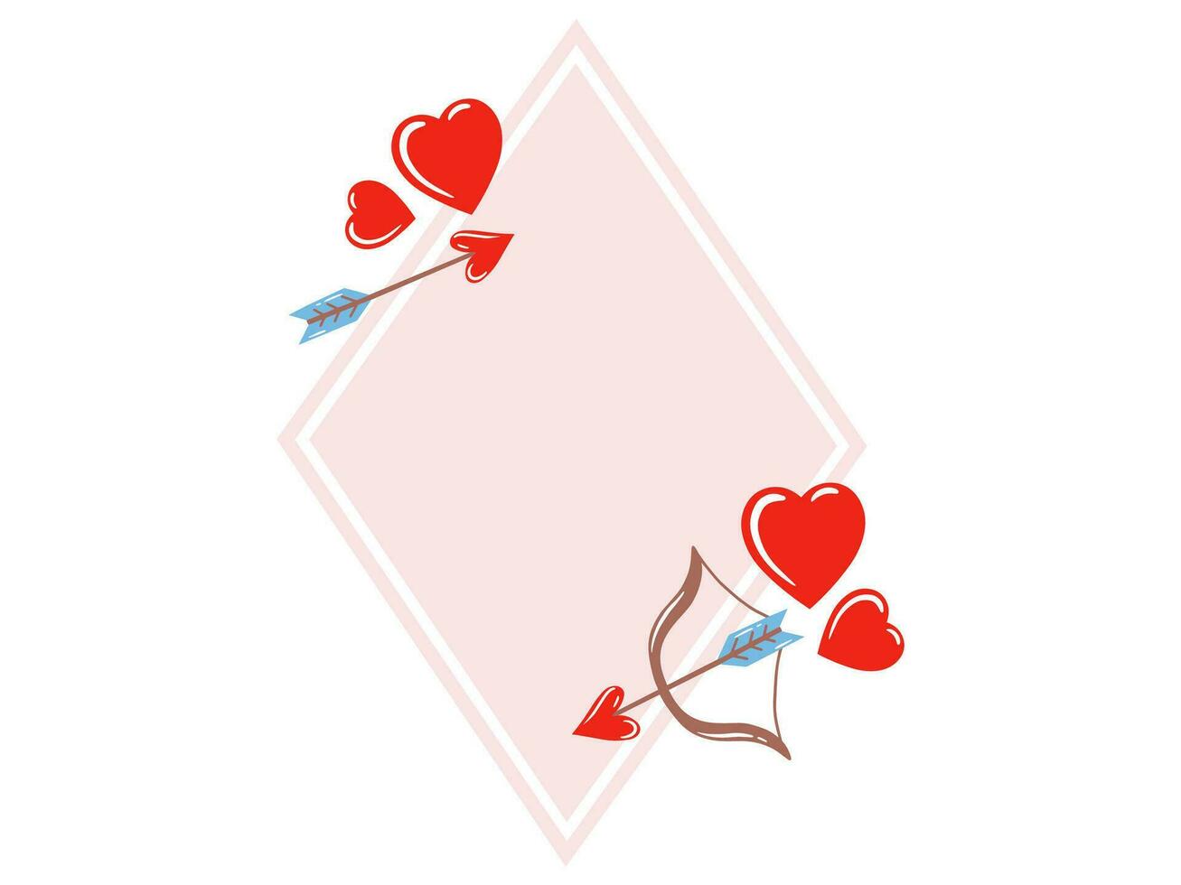 Valentine Day Frame Background Illustration vector