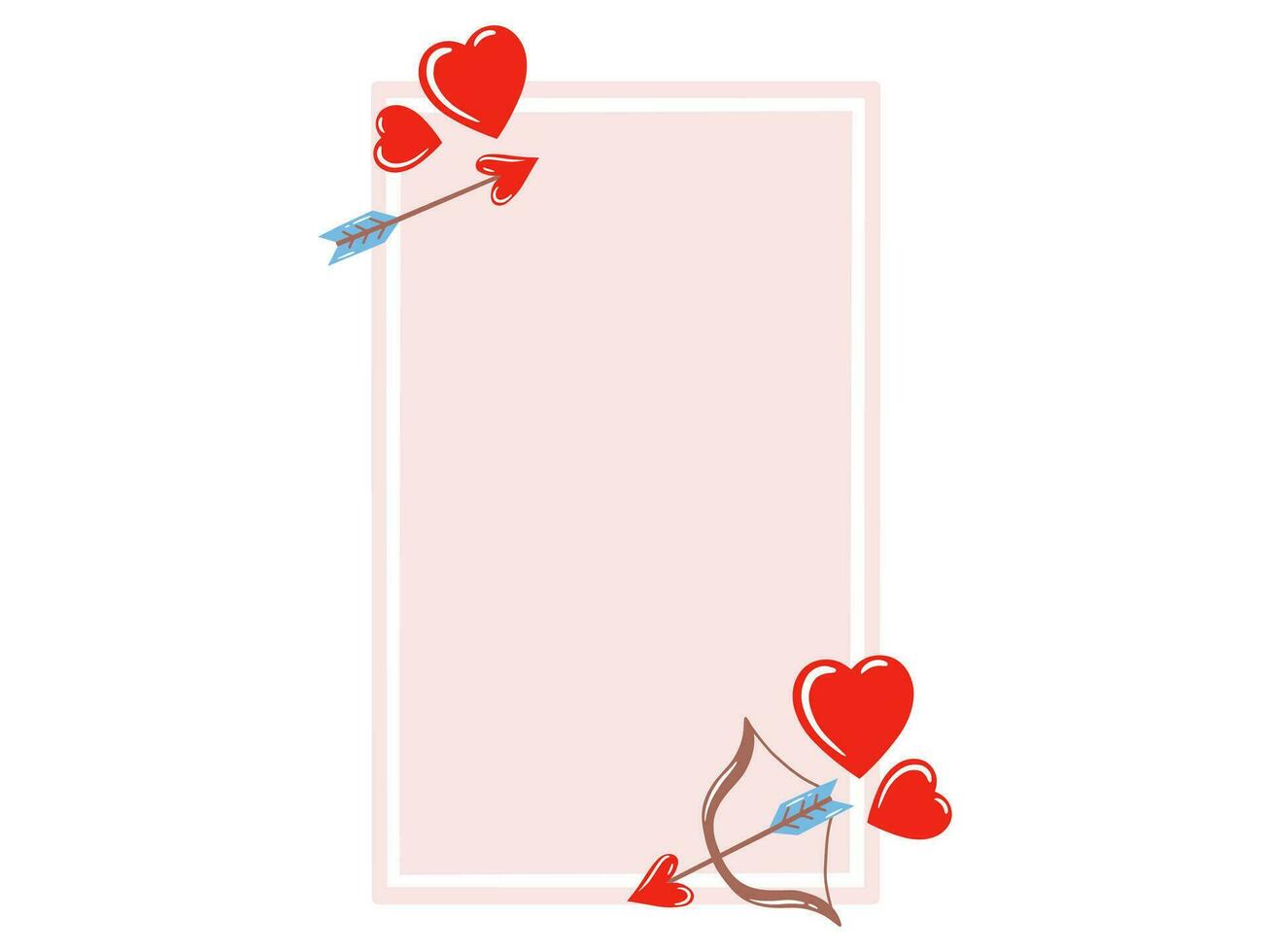 Valentine Day Frame Background Illustration vector