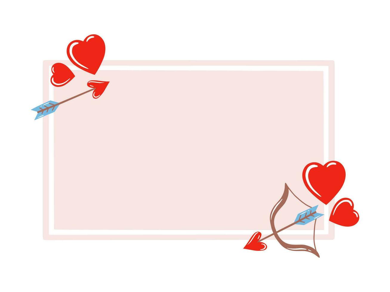 Valentine Day Frame Background Illustration vector