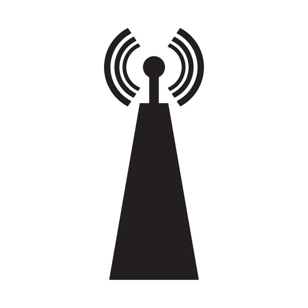 señal transmisor icono logo vector diseño modelo