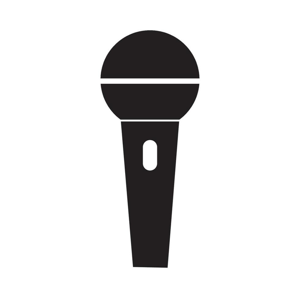 mic icon logo vector design template