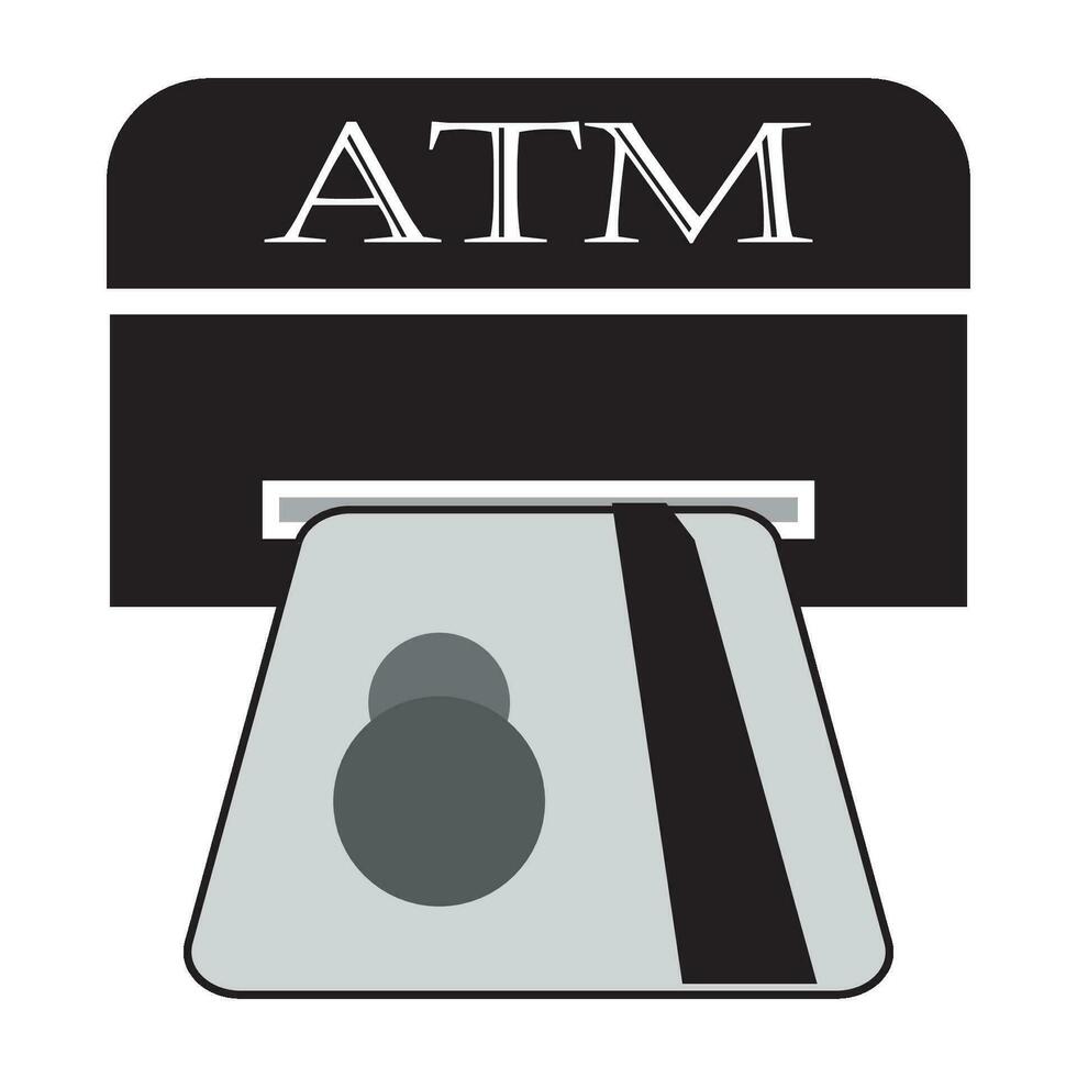 ATM machine icon logo vector design template