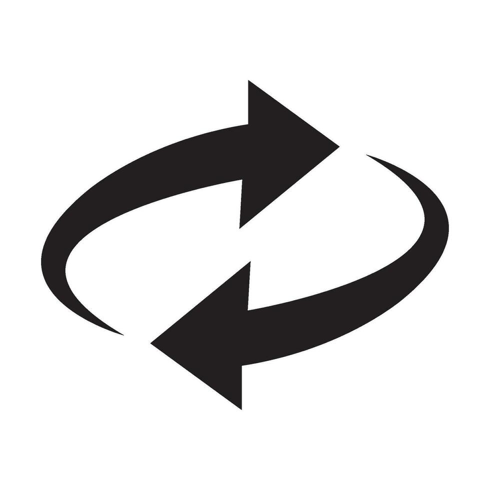 rotation icon logo vector design template