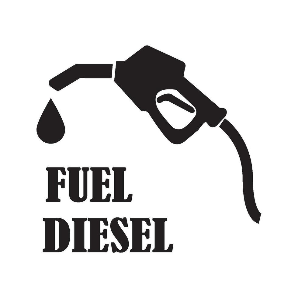 combustible diesel icono logo vector diseño modelo