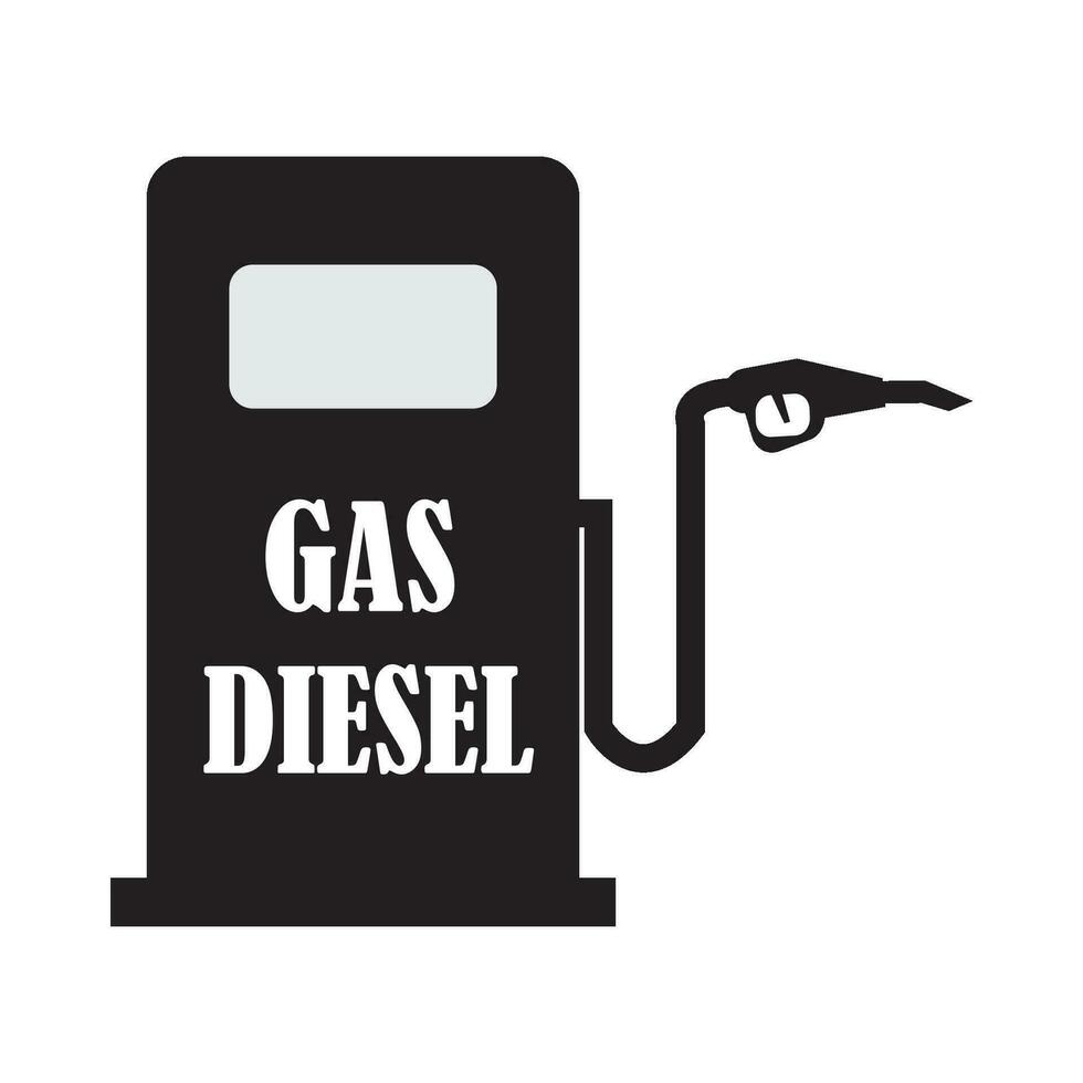 combustible diesel icono logo vector diseño modelo