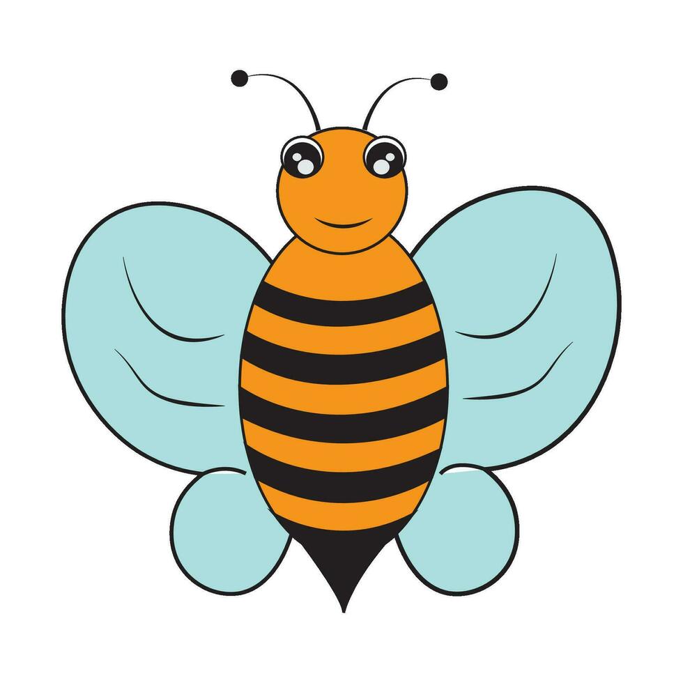 plantilla de diseño de vector de logotipo de icono de abeja