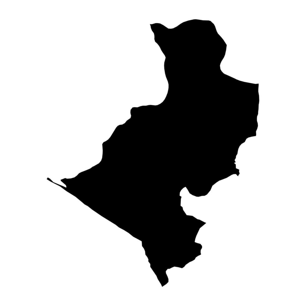 Leon Department map, administrative division of Nicaragua. Vector illustration.