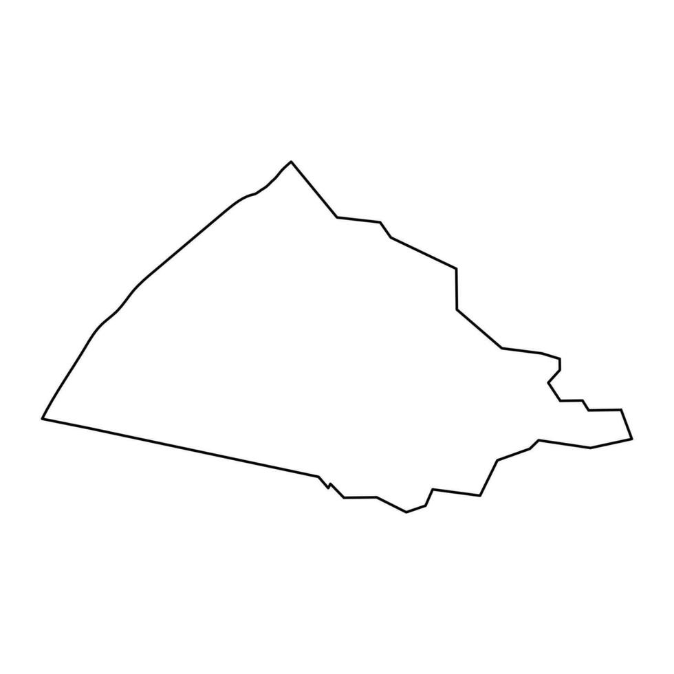 denigomodu distrito mapa, administrativo división de nauru vector ilustración.