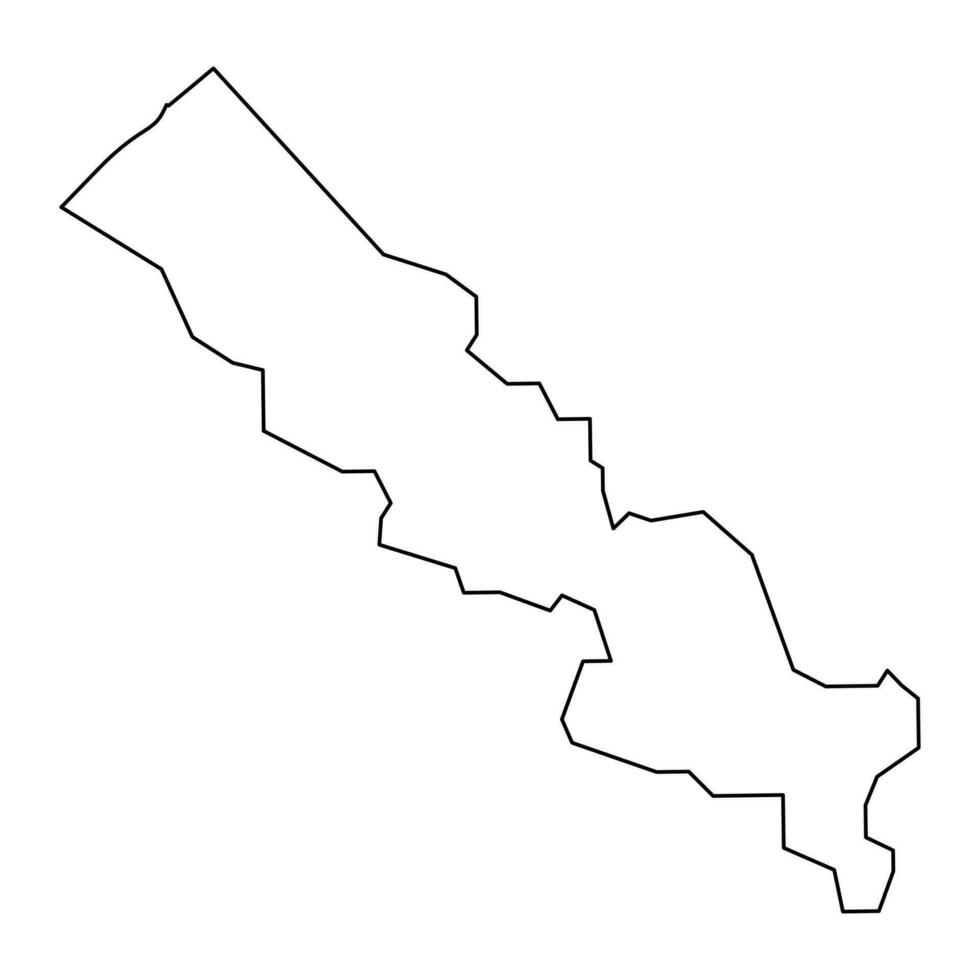 Uaboe district map, administrative division of Nauru. Vector illustration.