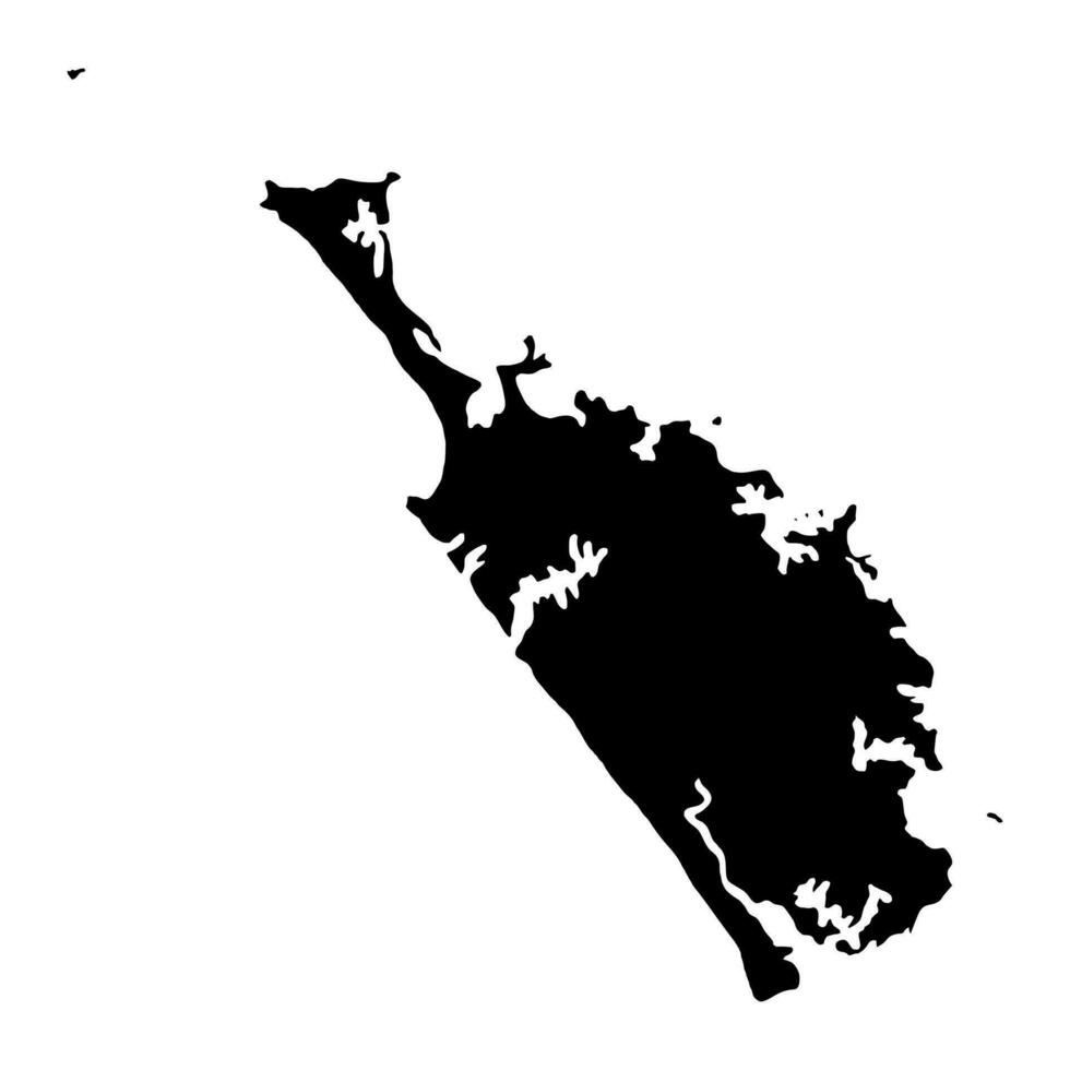 Northland Region map, administrative division of New Zealand. Vector illustration.