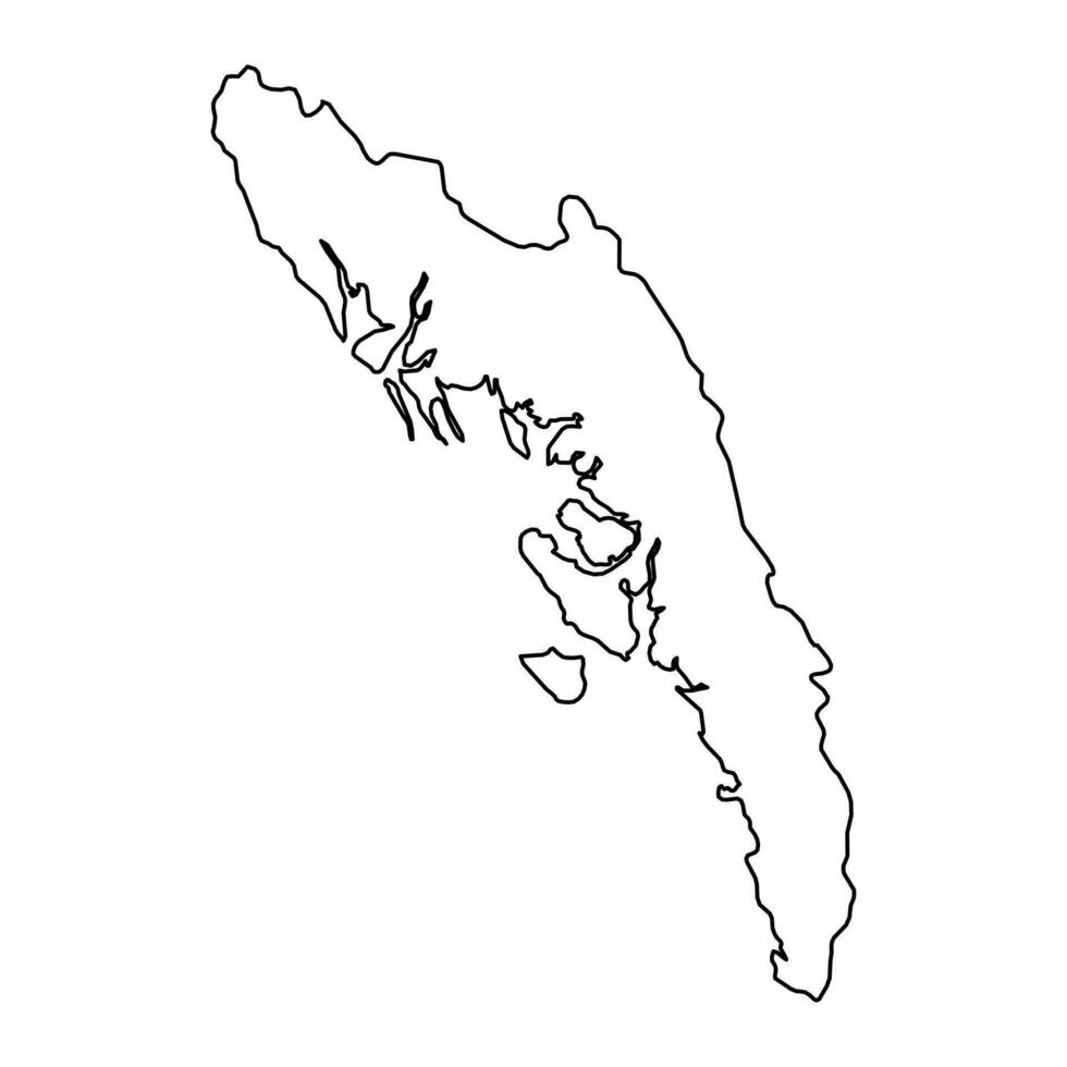 Rakhine state map, administrative division of Myanmar. Vector illustration.