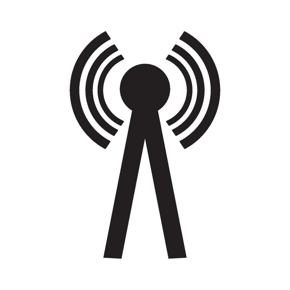 signal transmitter icon logo vector design template
