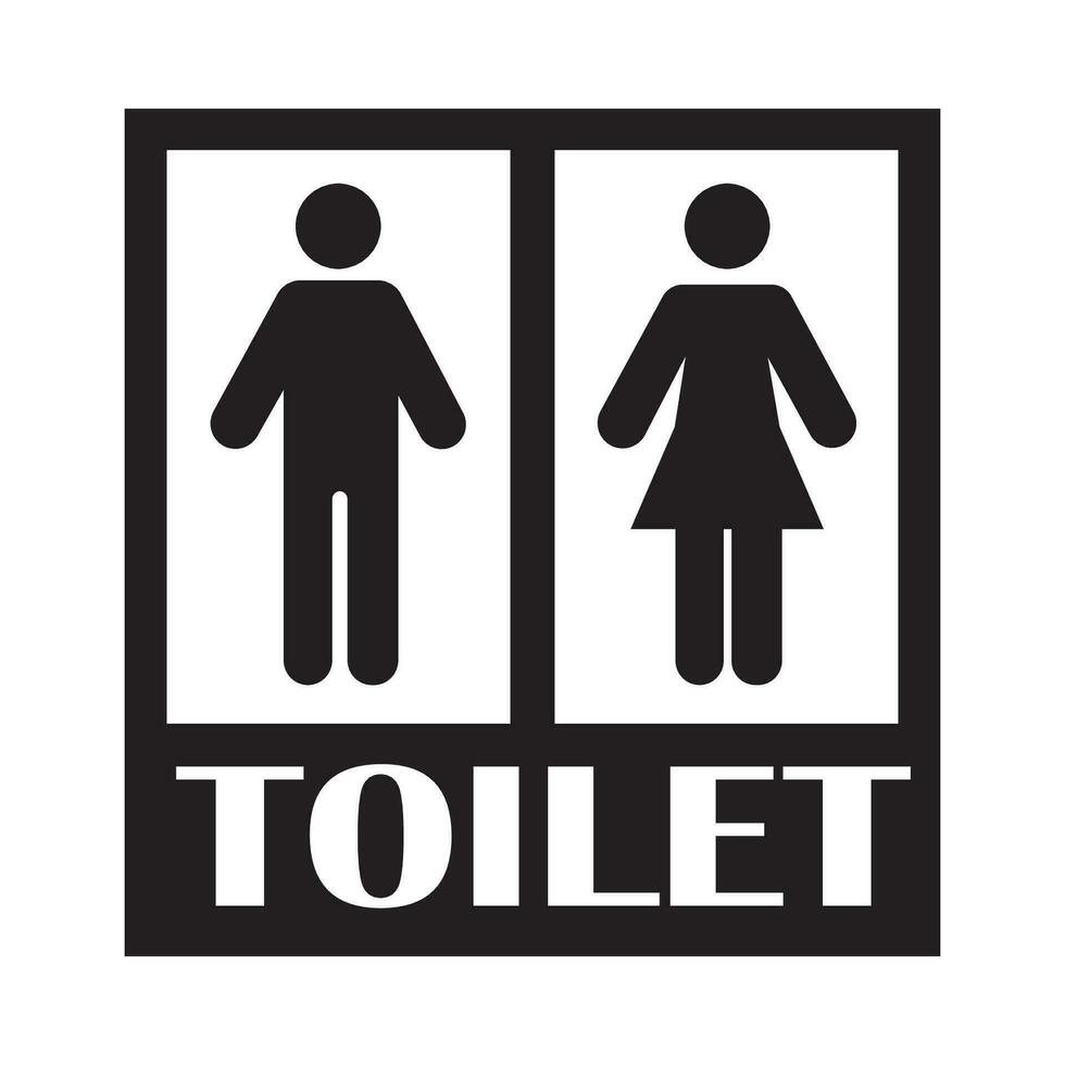 toilet icon logo vector design template