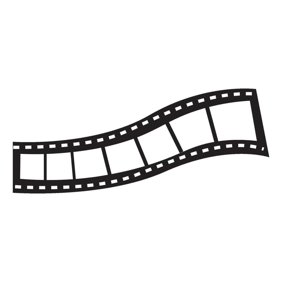 film roll icon logo vector design template