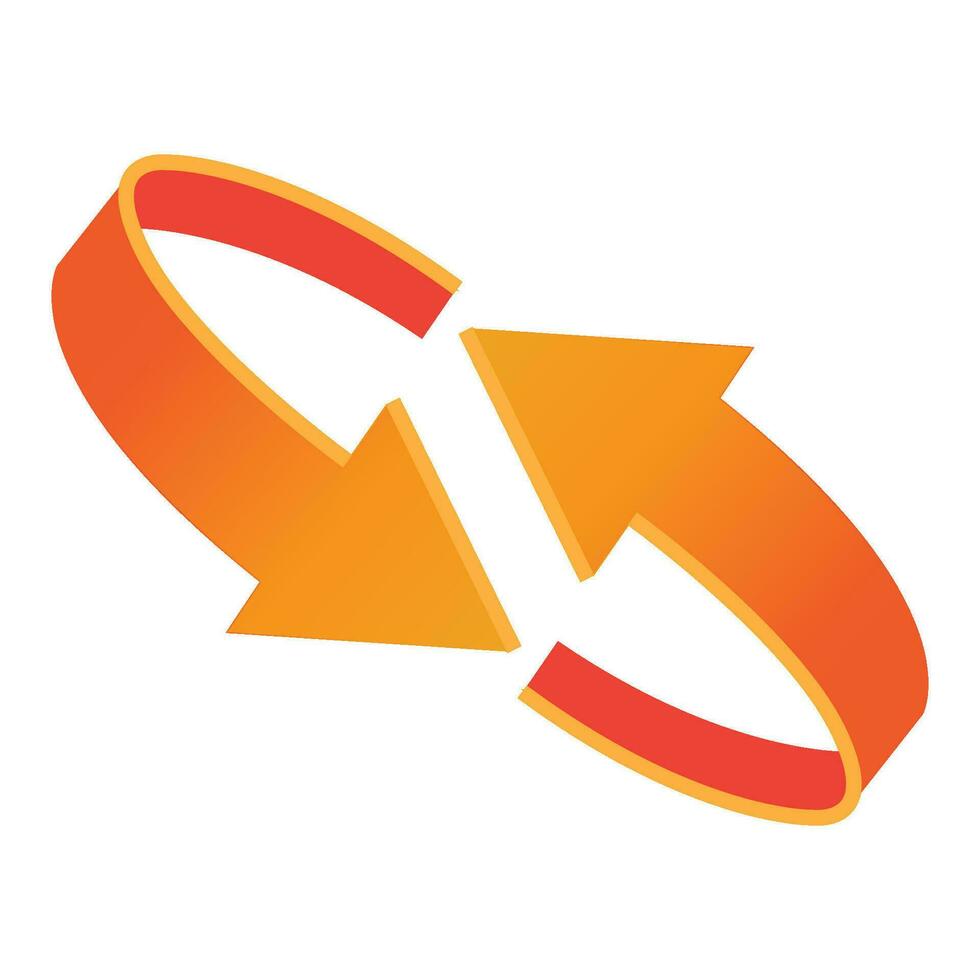 rotation icon logo vector design template