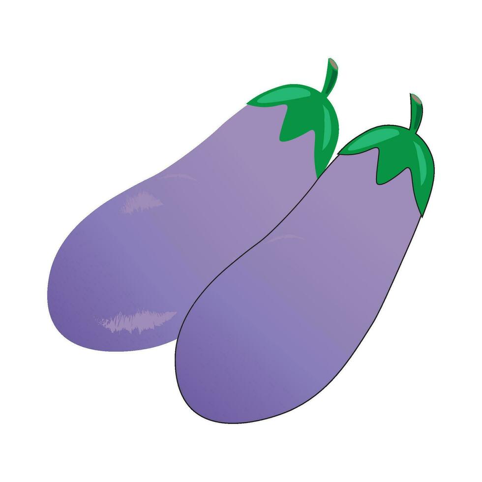 eggplant icon logo vector design template