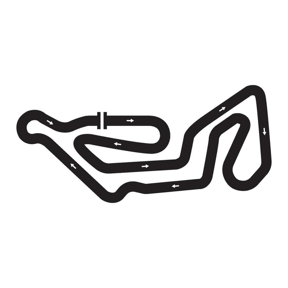 race track icon logo vector design template