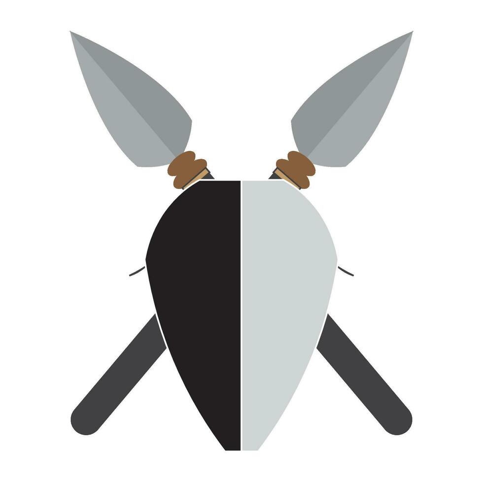 spear icon logo vector design template