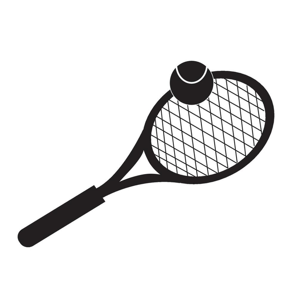 racket icon logo vector design template