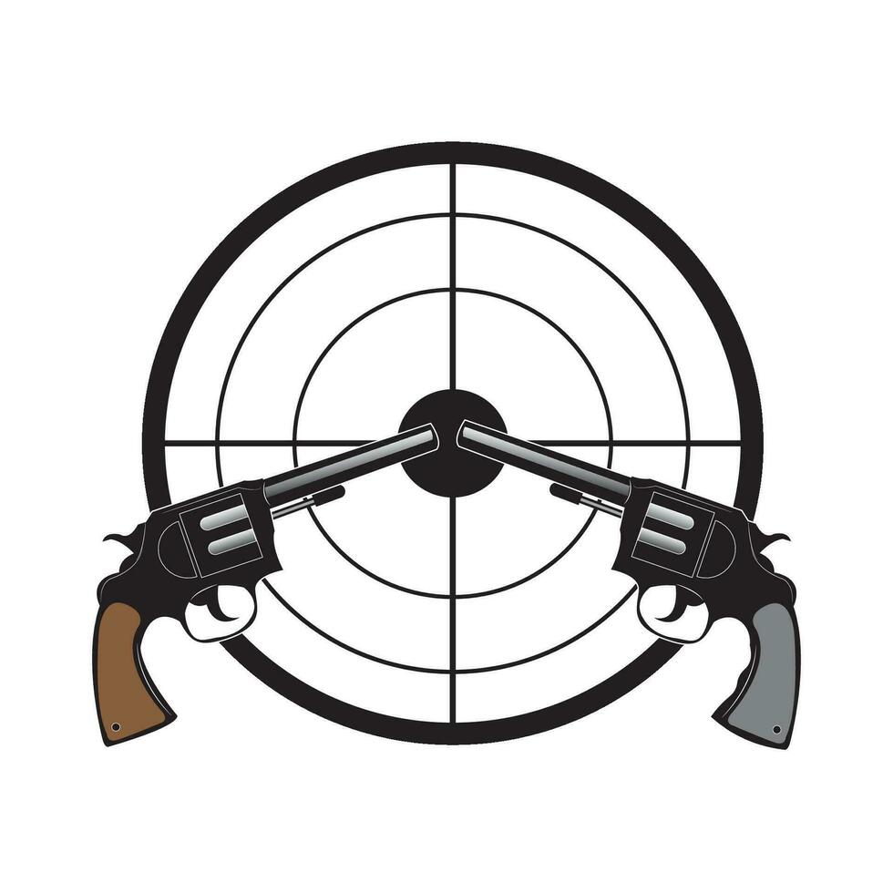 gun icon logo vector design template