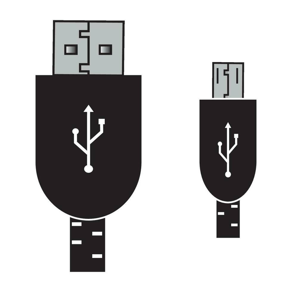 data cable icon logo vector design template