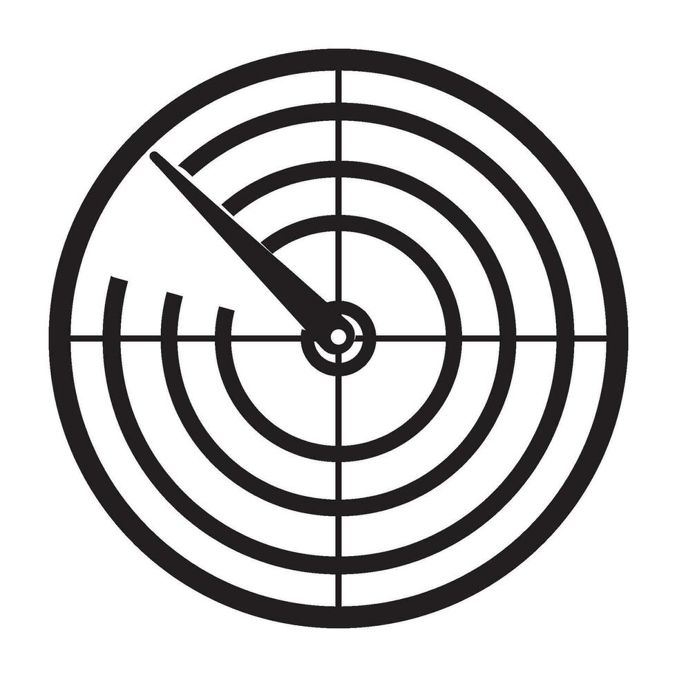 radar icon logo vector design template