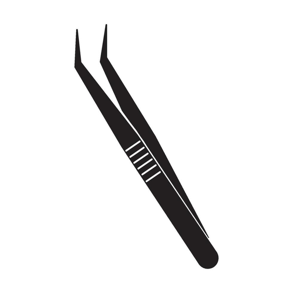 tweezers icon logo vector design template