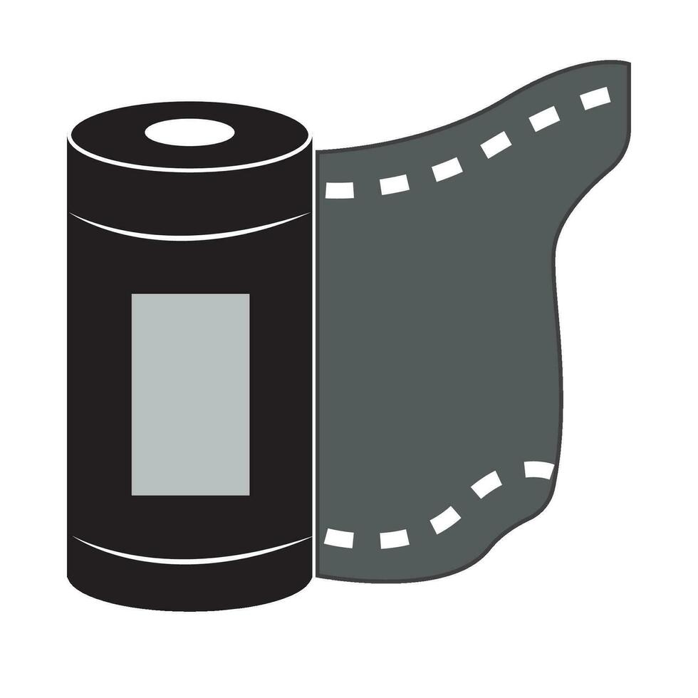 film roll icon logo vector design template