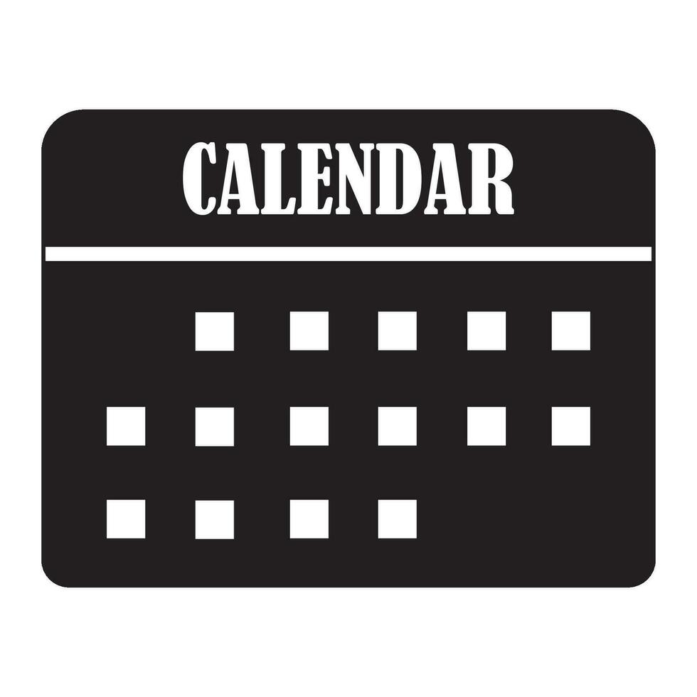 calendario icono logo vector diseño modelo