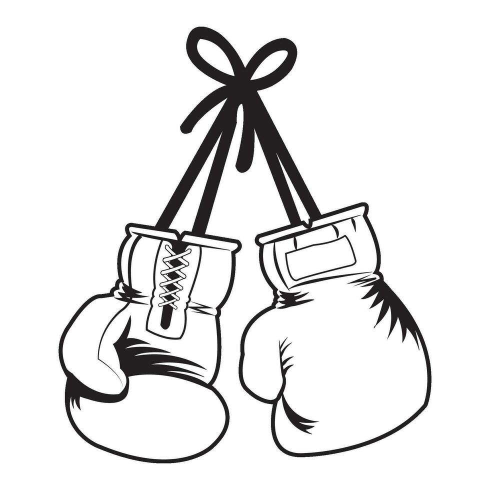 boxing gloves icon logo vector design template