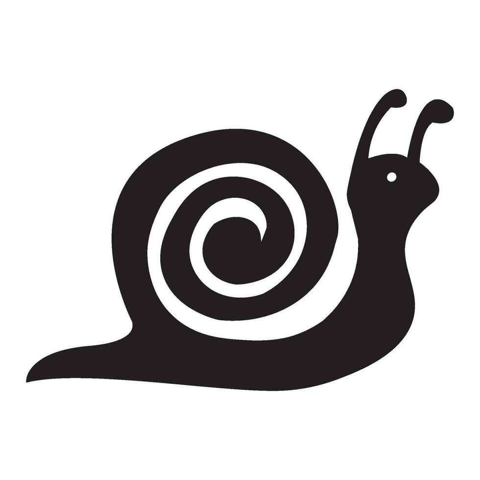 snail icon logo vector design template