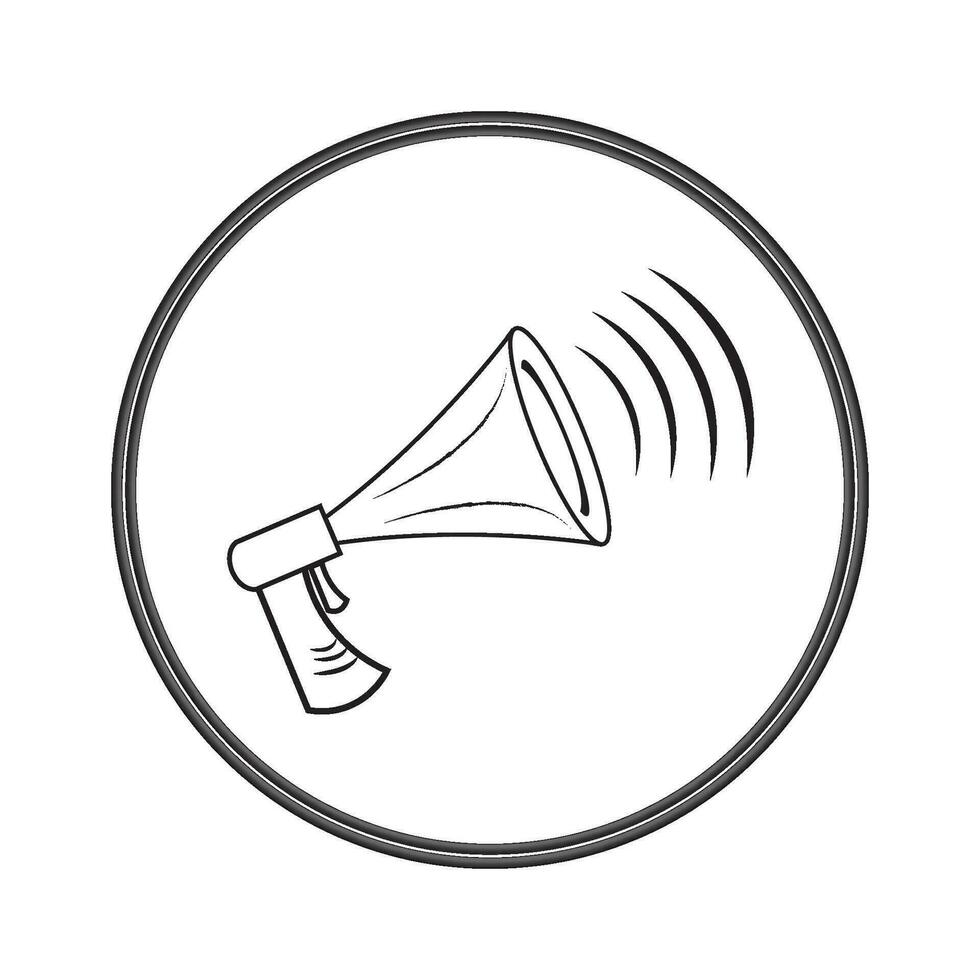 loudspeaker icon logo vector design template