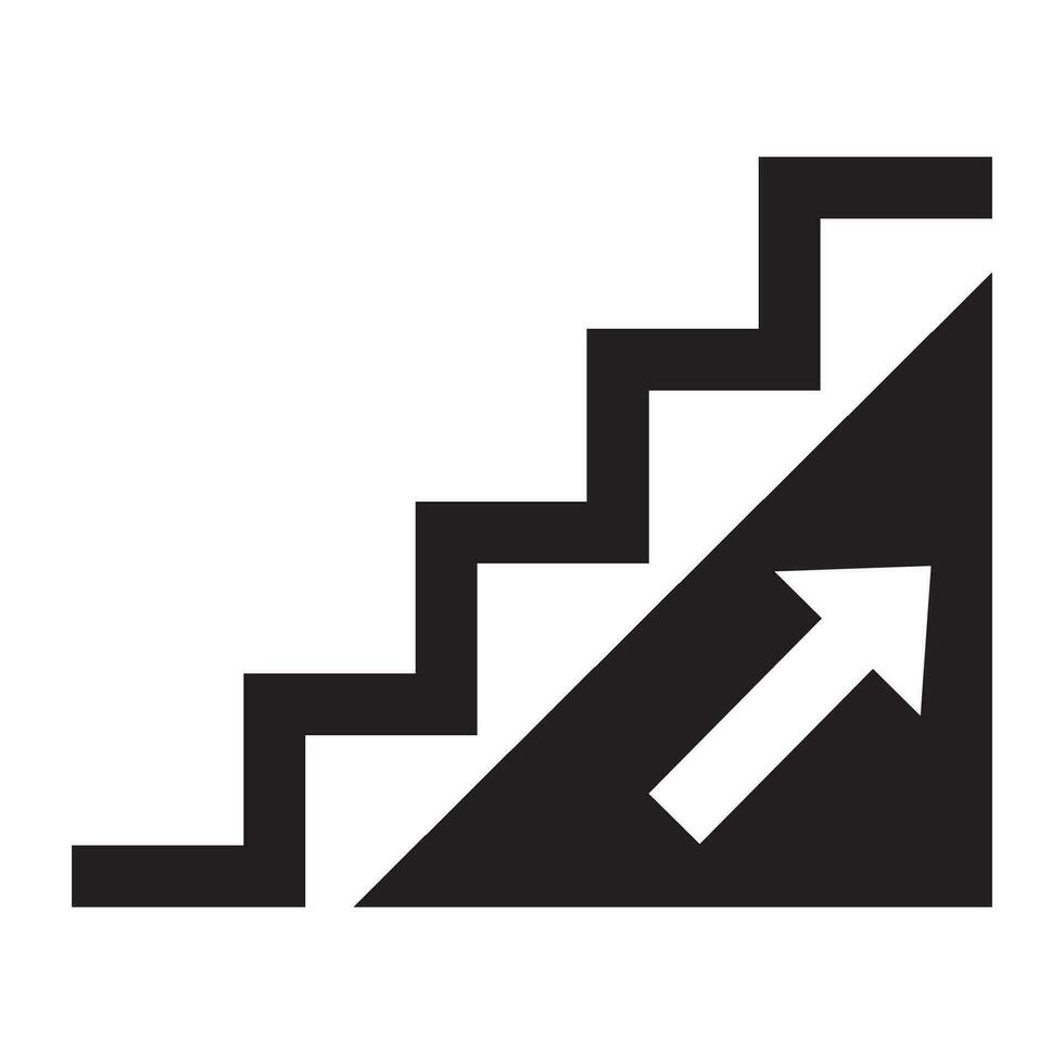 plantilla de diseño de vector de logotipo de icono de escaleras