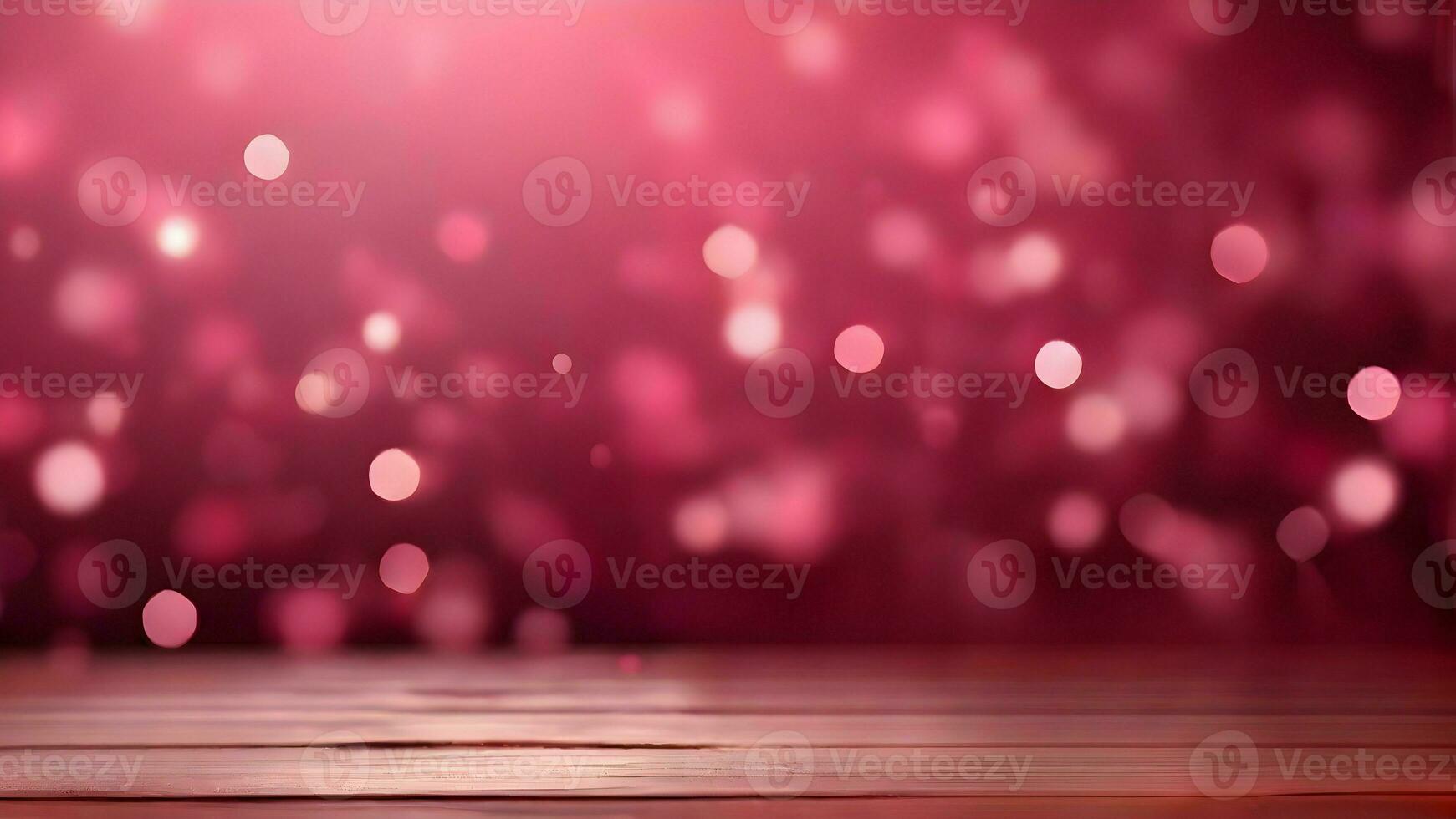 AI generated Abstract pink bokeh background. Valentine's Theme. Valentine's day background. photo