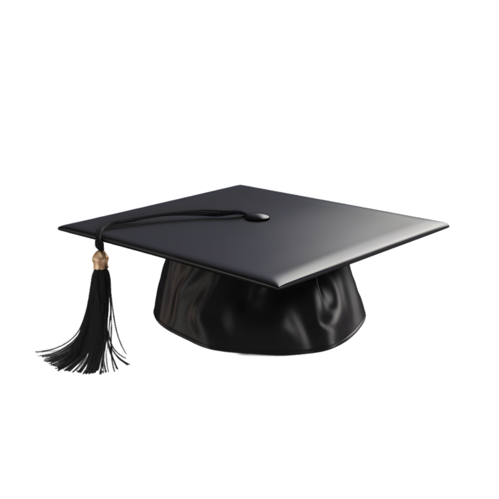 AI generated Graduation Cap on transparent background PNG image
