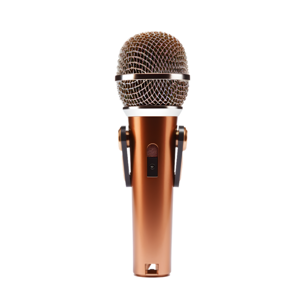 AI generated Microphone on transparent background PNG image