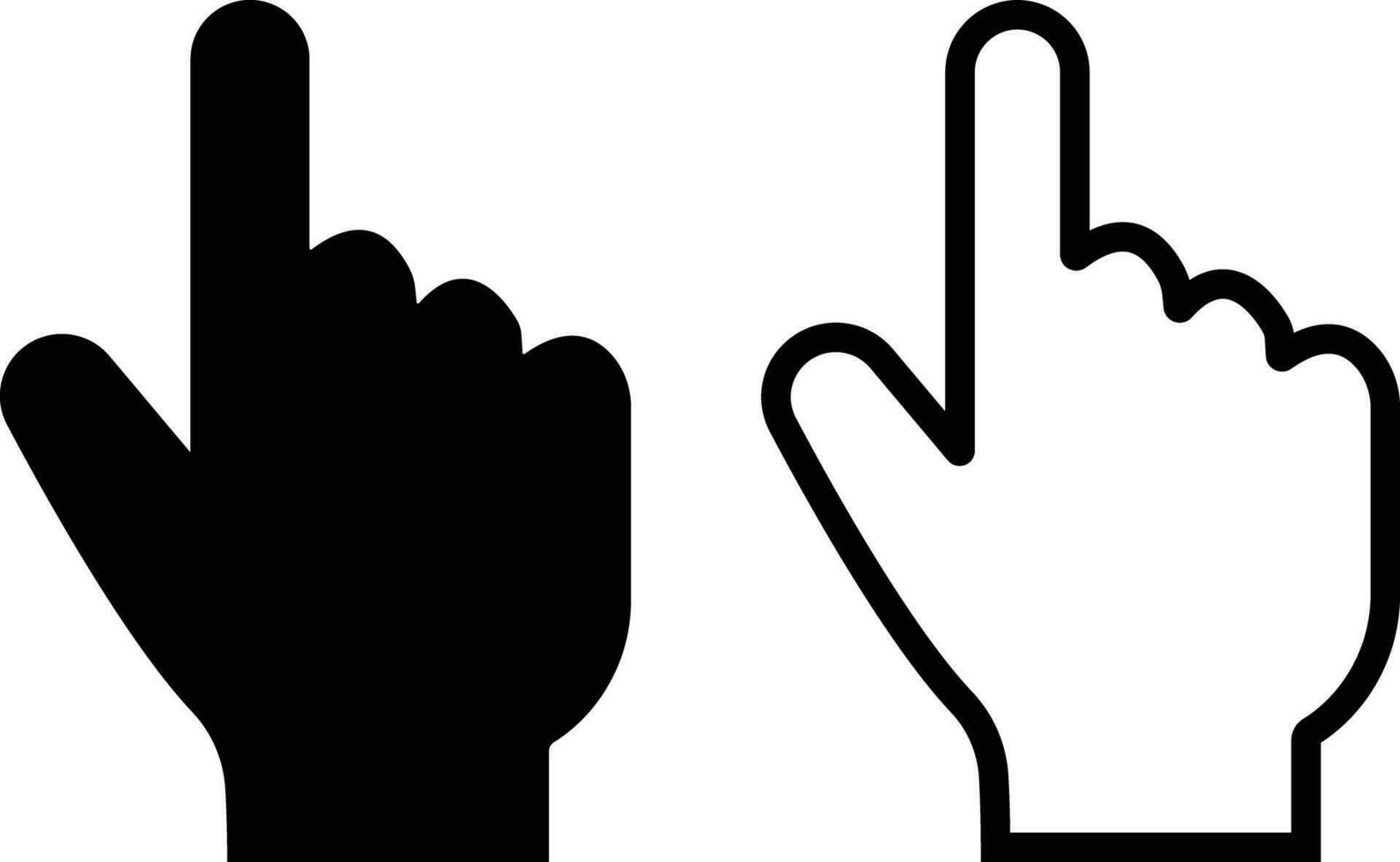 hand with index finger icon in flat style. isolated on Number 1 one sports fan foam hand with raising forefinger point note, click finger icon vector for apps website