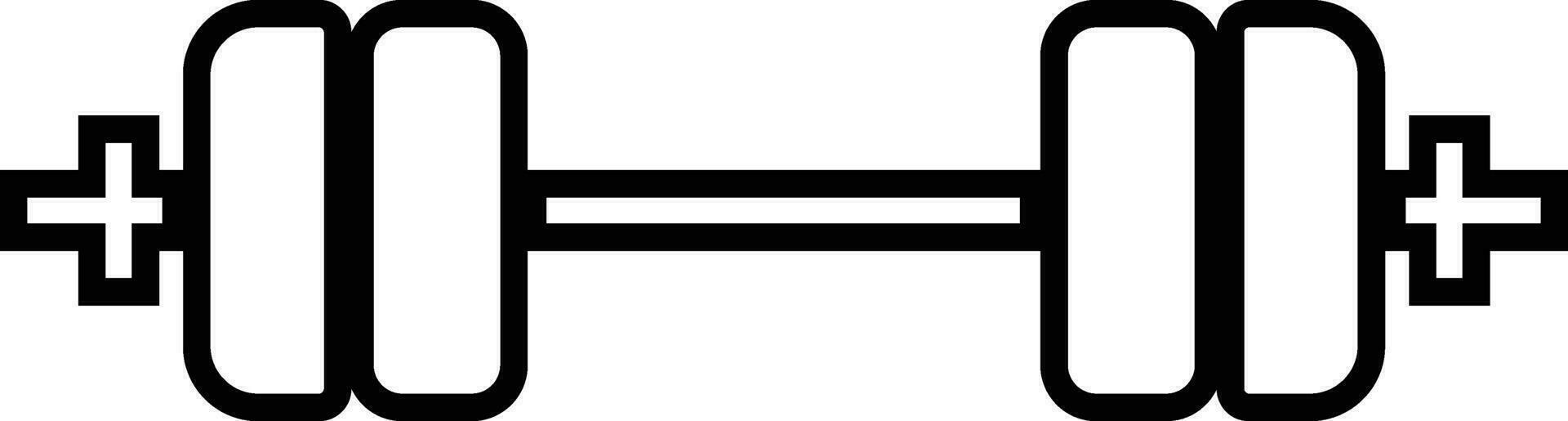 Barbell weight training icon in line. isolated on for exercise Beautiful realistic fitness Olympic barbell plates Dumbbells vector for apps, website