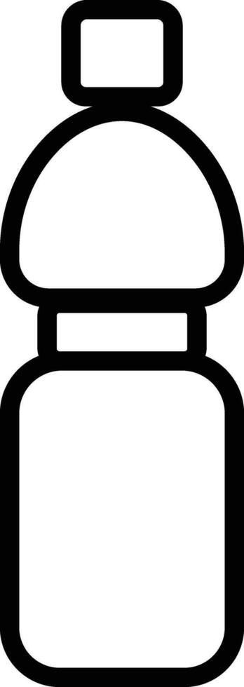 Plastic bottle icon in line style. isolated on design Plastic water bottle. Container water bottle sign vector for apps and website