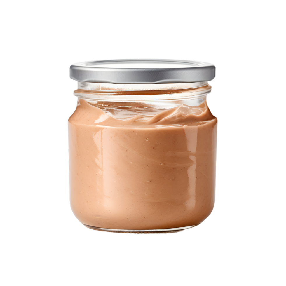 AI generated Jar of Nut Butter on transparent background PNG image