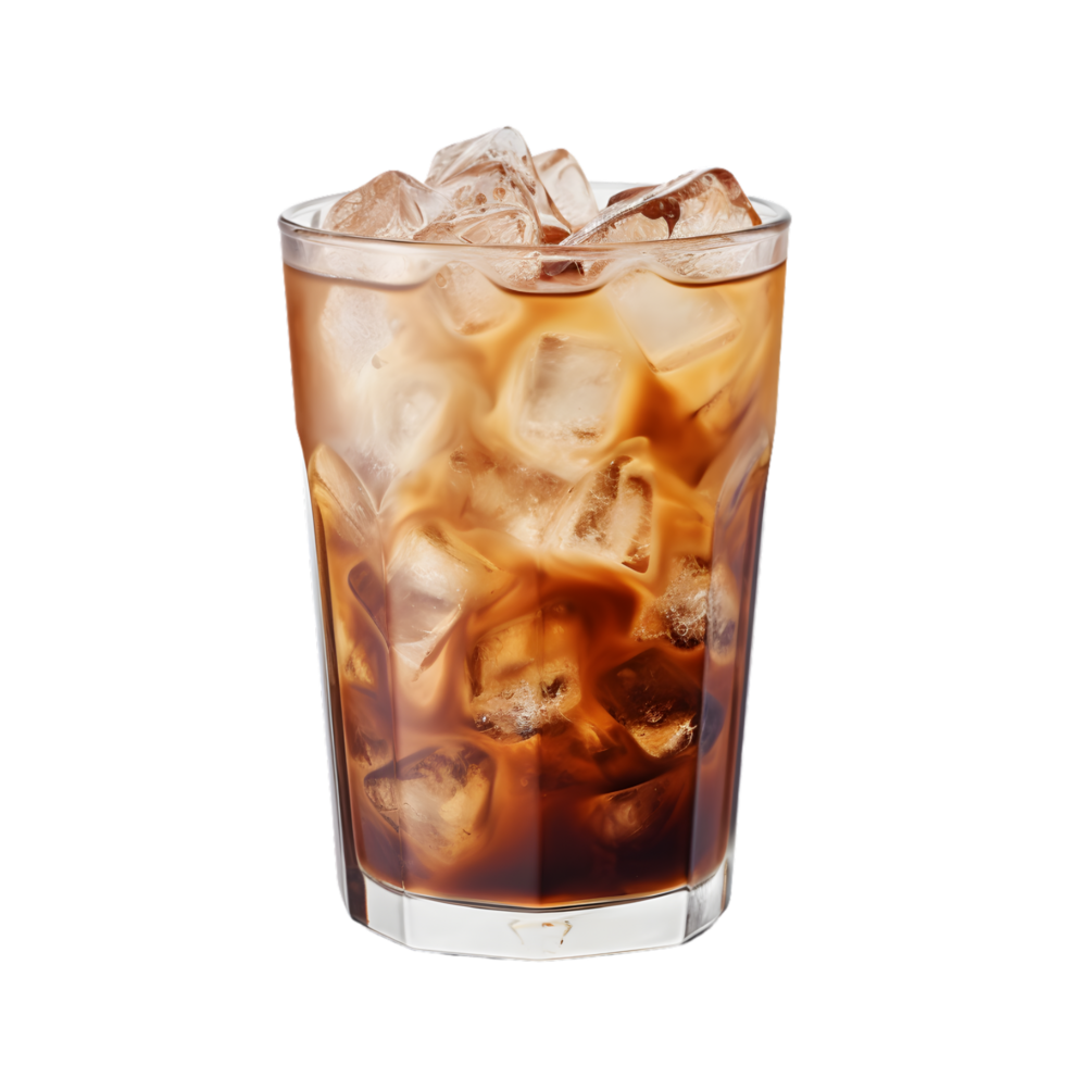 AI generated Cup of Vietnamese Iced Coffee on transparent background PNG image